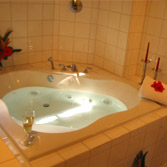 Luxurious jacuzzi bath
